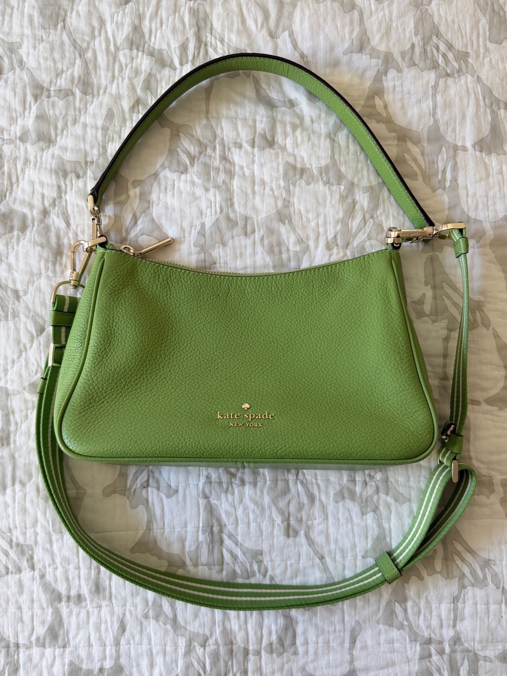 Kate Spade Rosie Shoulder Bag in Turtle Green with Crossbody Strap - Picture 3 of 14